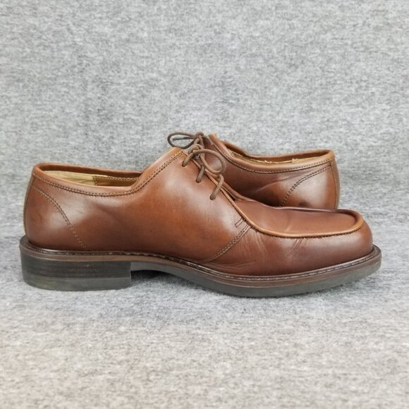 ✅Florsheim Ease Brown Leather Apron-Toe Oxford Business Dress Shoes Men's 9.5M - Picture 9 of 11